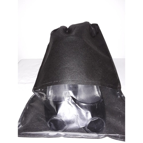 Stuart Weitzman STAGE Kid Leather Black Peep Toe Pumps 9.5 - Picture 6 of 6